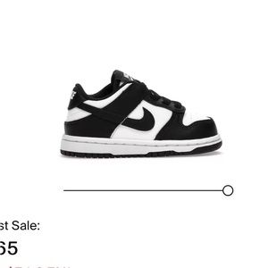 Nike panda dunks toddler